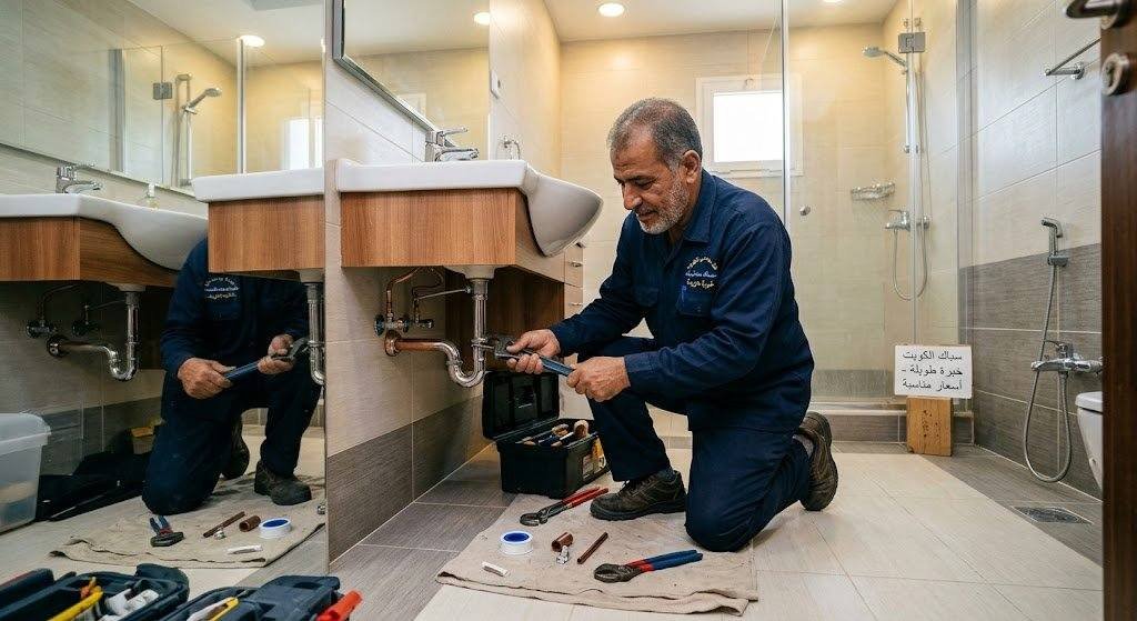 فني صحي الكويت سباك في الكويت بخبرة طويلة وسعر مناسب